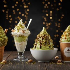 PISTACHIO TOPPING - SOFT SERVE (Cone-CUP)