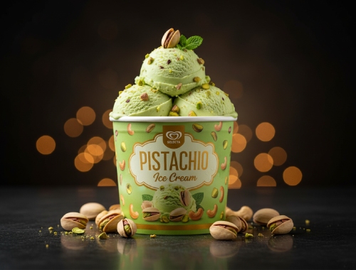 PISTACHIO ice cream solo cup