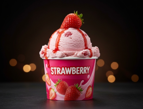 STRAWBERRY ice cream